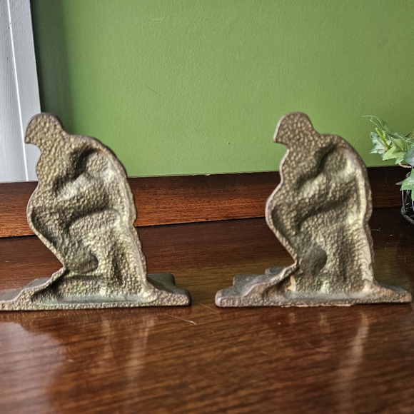 The Thinker Vintage Bookends - Picture 2 of 10